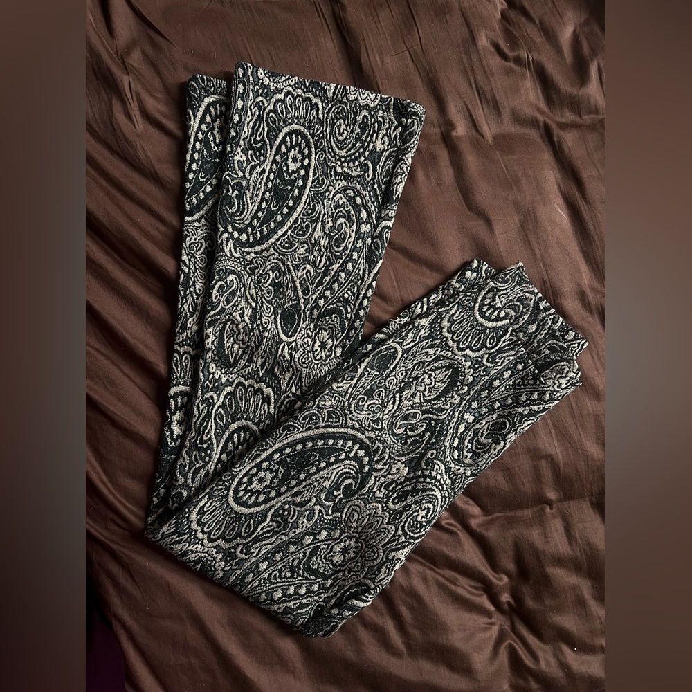 Cozy Paisley Patterned Flares